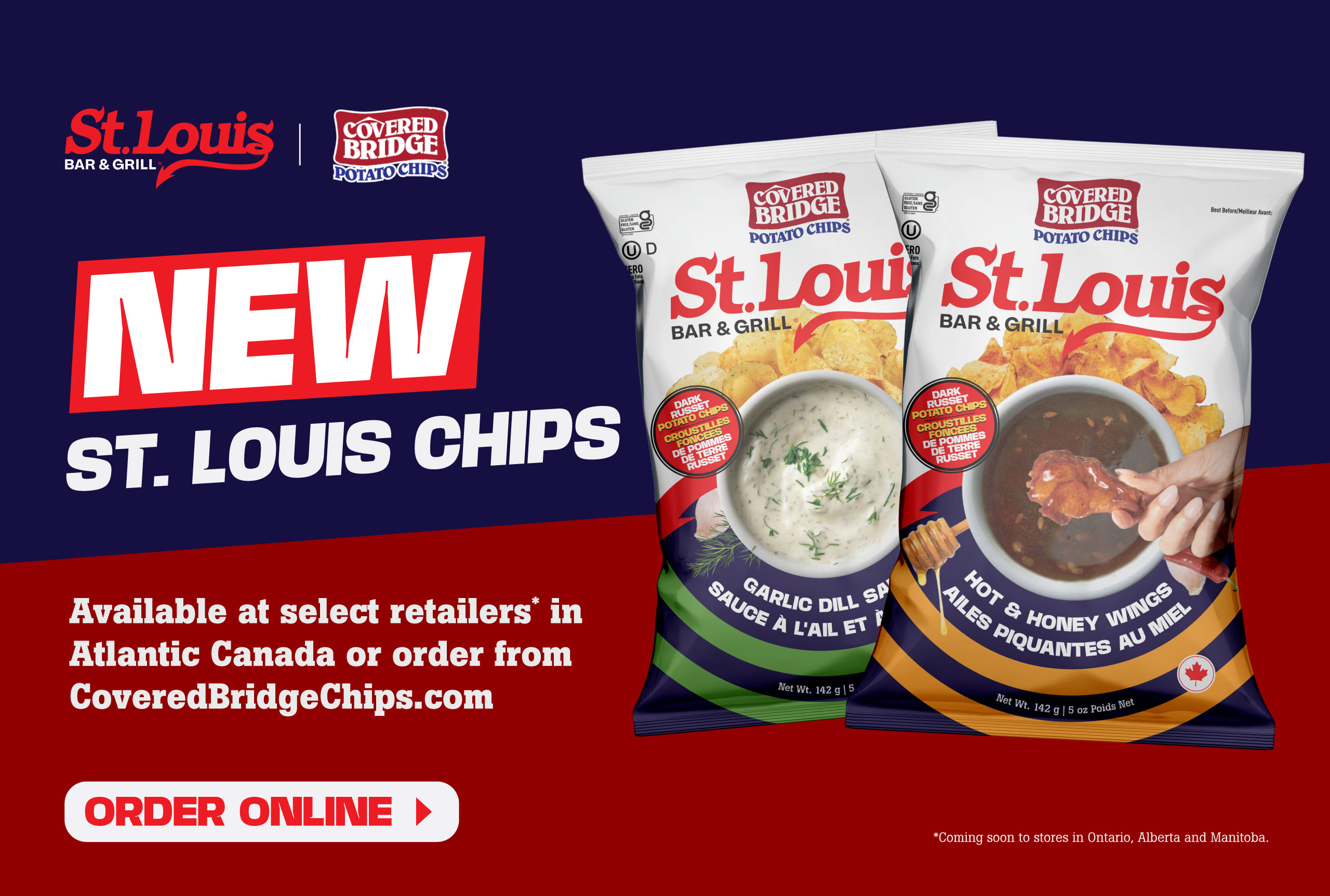 St. Louis Bar and Grill x Covered Bridge | NEW! St. Louis Chips | Available at select retailers or order from CoveredBridgeChips.com | Order Now